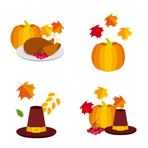 Happy thanksgiving logos