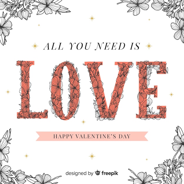 Free Vector happy valentine's day background