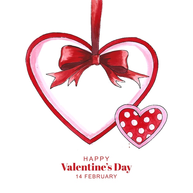 Free Vector happy valentine's day design in a romantic background