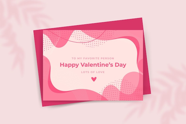 Happy valentine's day greeting card template