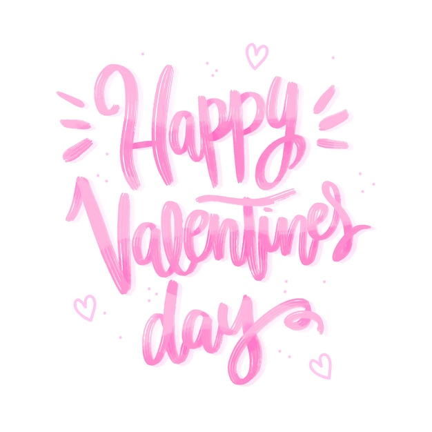 Free Vector happy valentine's day lettering