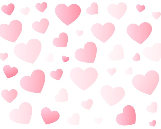 Happy valentine's day lovely heart pattern background