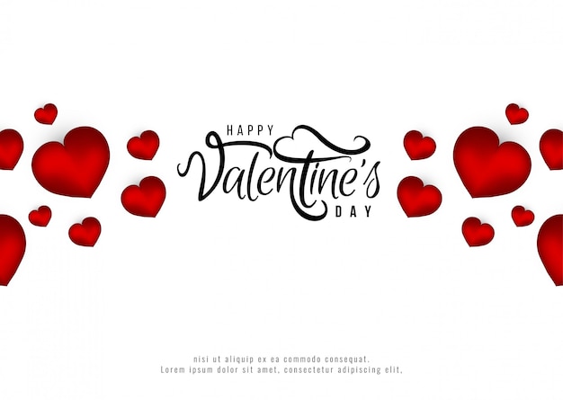 Happy Valentine's Day romantic background