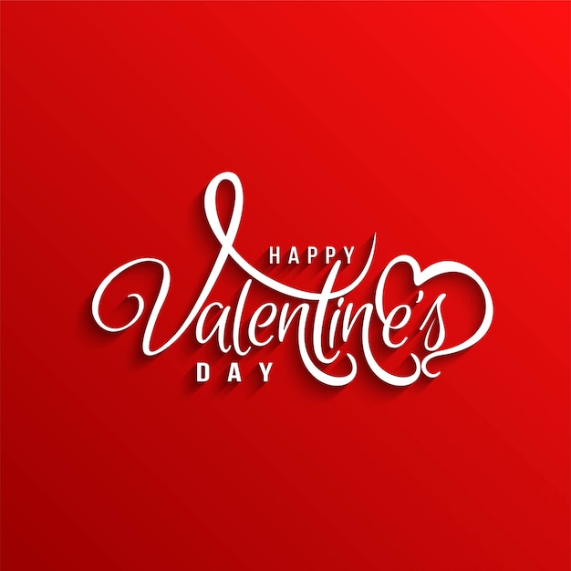 Happy Valentine's day stylish love background