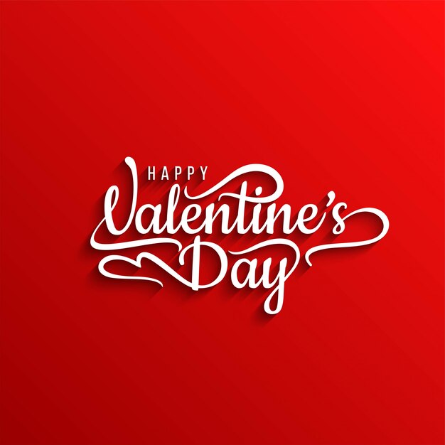 Happy Valentine's day stylish text background