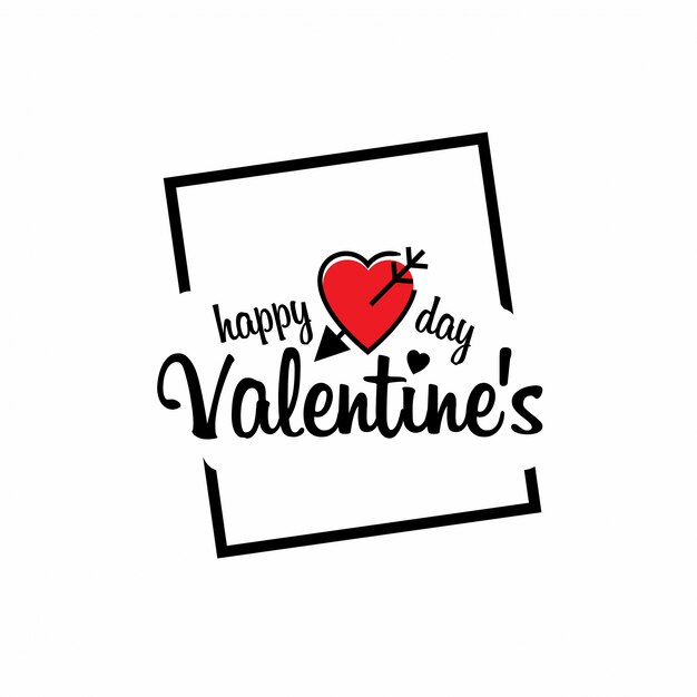 Free Vector happy valentine's day with light background