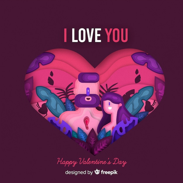 Free Vector happy valentine's day