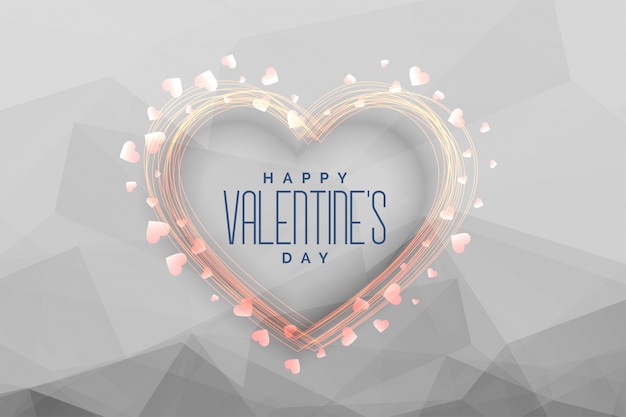 Free vector happy valentines day celebration greeting background