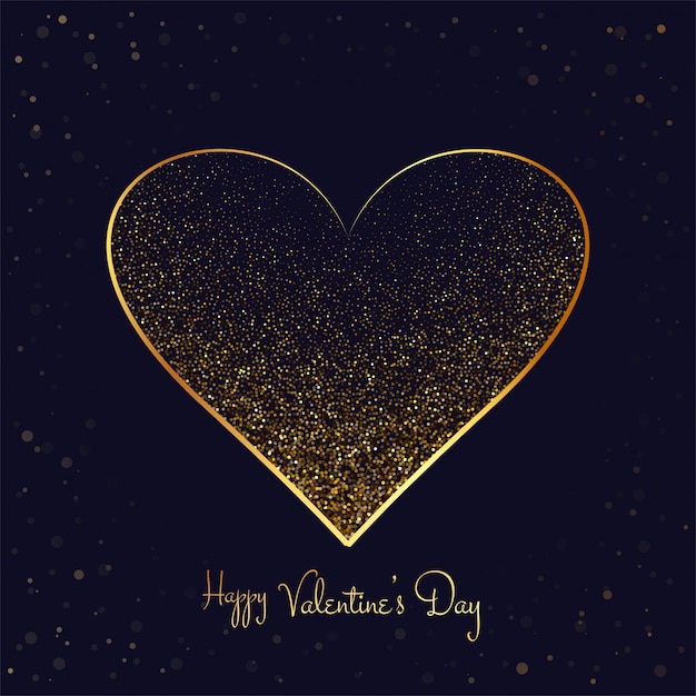 Free Vector happy valentines day greeting card with hearts