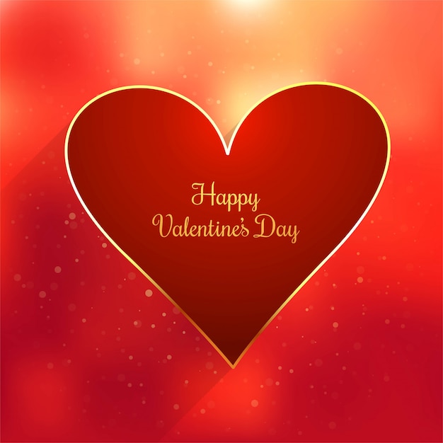 Happy Valentines day greeting card with hearts