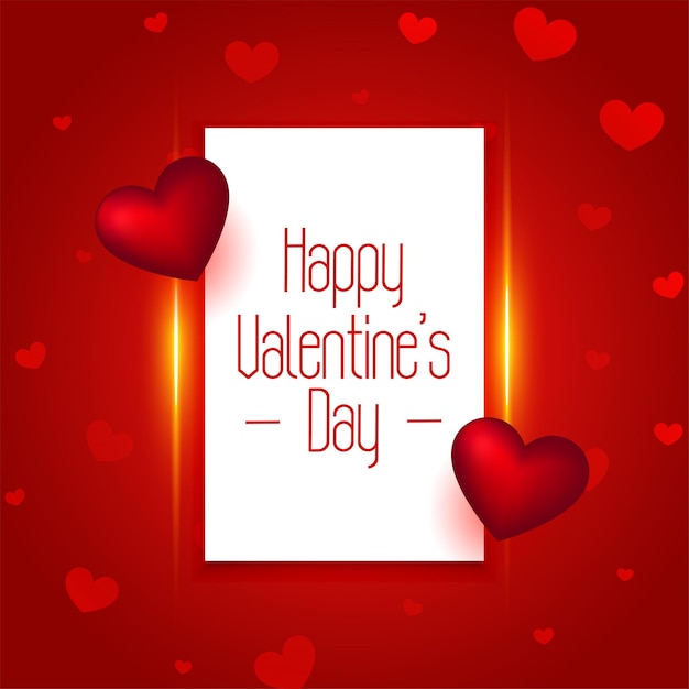 Happy valentines day hearts background design