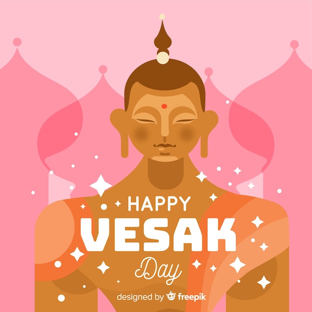 Free Vector happy vesak day