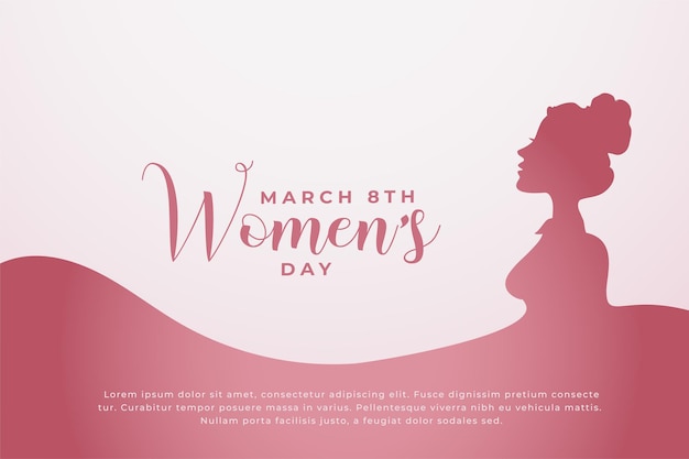 Happy women's day concept background