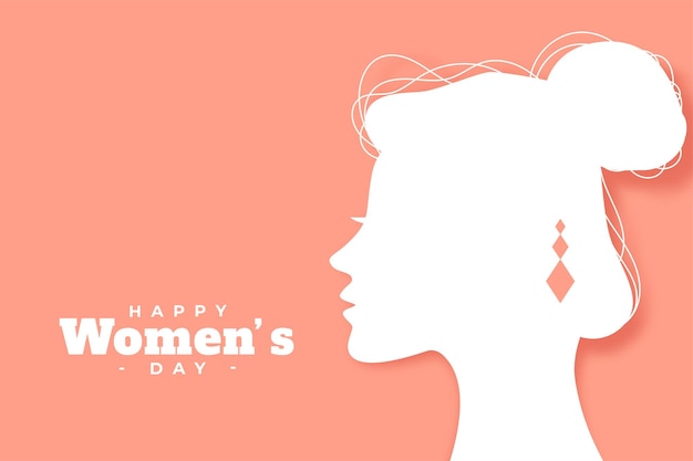 Happy womens day celebration greeting design