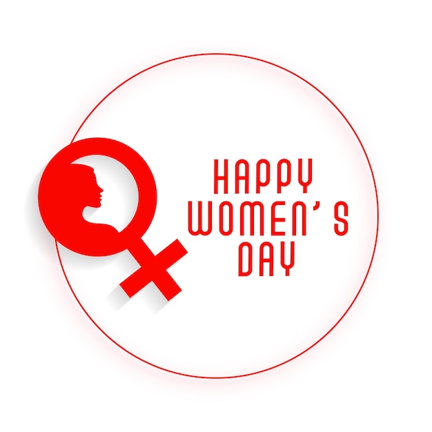 Free vector happy womens day elegant card design