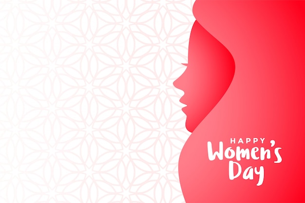 Free Vector happy womens day event background with text space