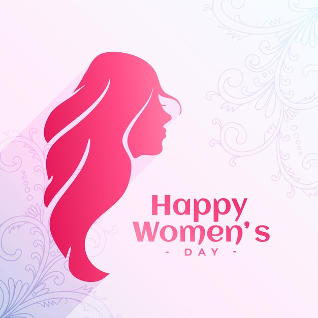 Happy womens day wishes card design