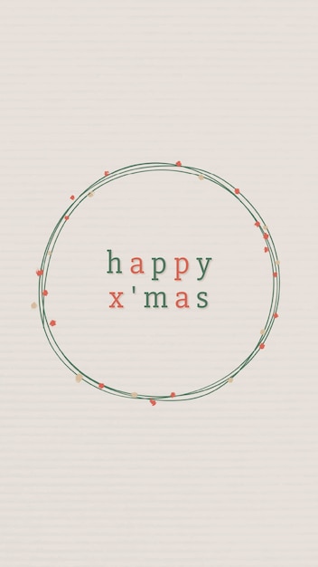 Happy Xmas greeting card