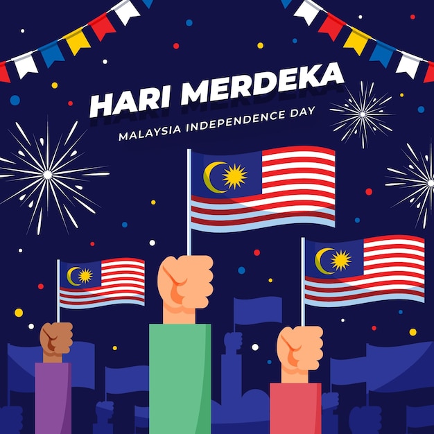 Hari merdeka illustration