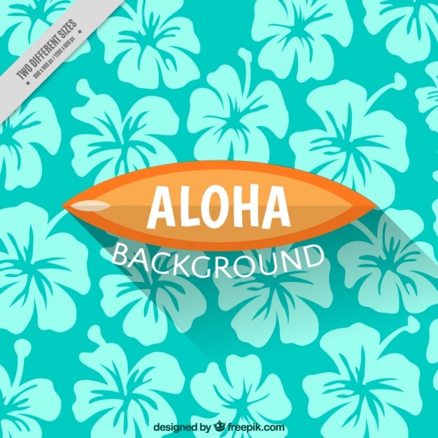 Free Vector hawaiian flowers background