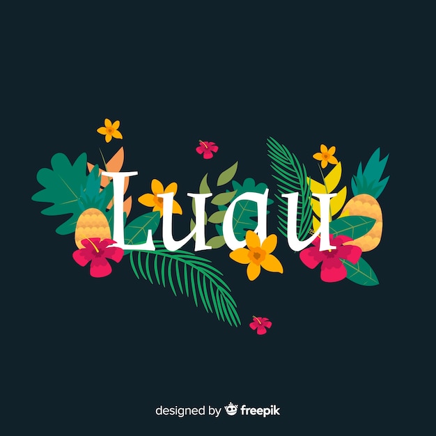 Free Vector hawaiian luau background