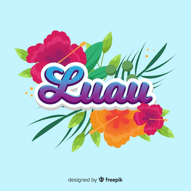 Hawaiian luau background