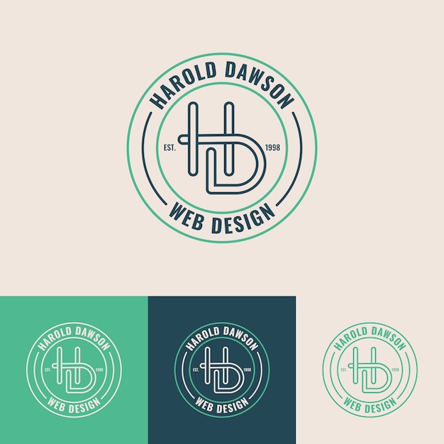 Free vector hd monogram logo template