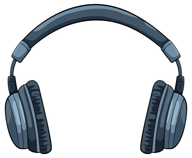 Headphone gadget cartoon isolated