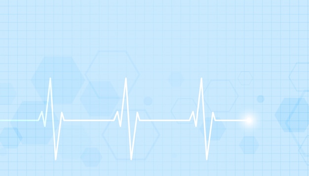 Healthcare and medical background with heartbeat line