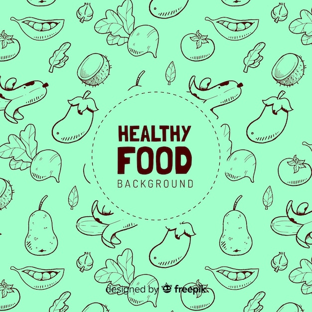 Healthy food background