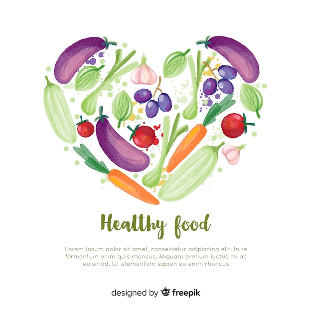 Free Vector healthy food background