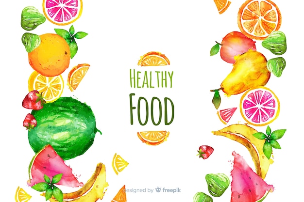 Free Vector healthy food background