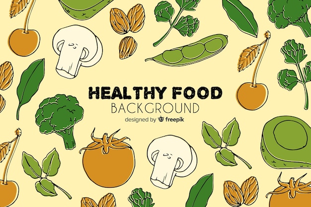 Healthy food background