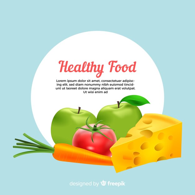 Healthy food background