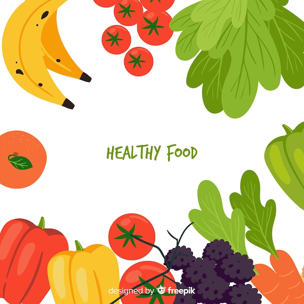 Healthy food background