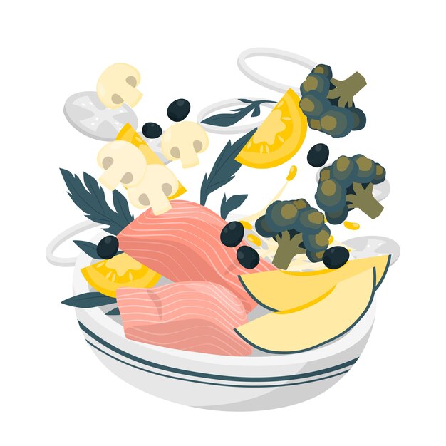 Healthy food  concept illustration