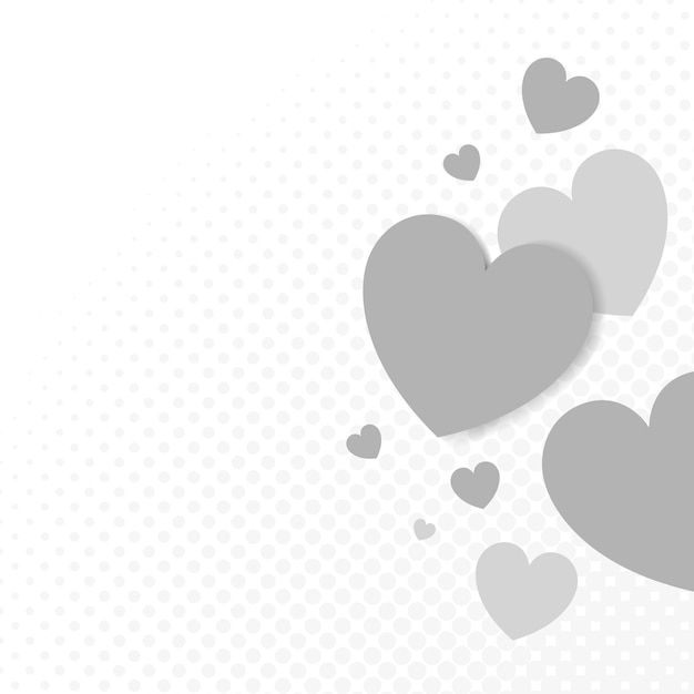 Free Vector heart background illustration