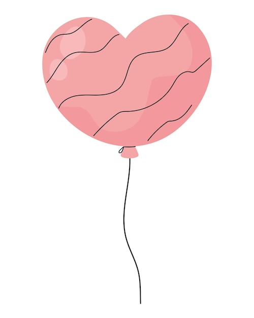 Free Vector heart ballon design