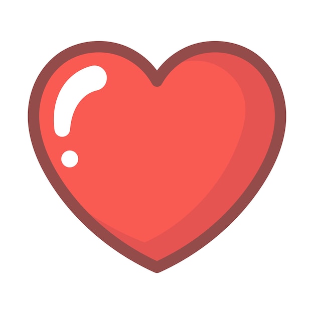 Free Vector heart cartoon style