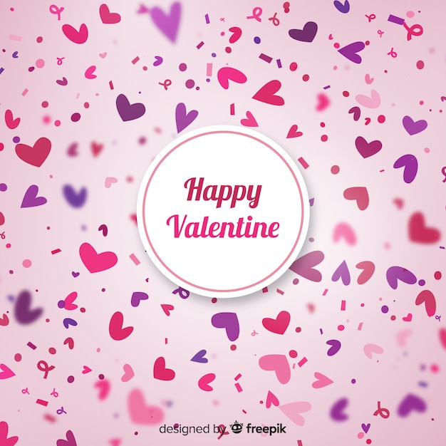 Free Vector heart confetti background