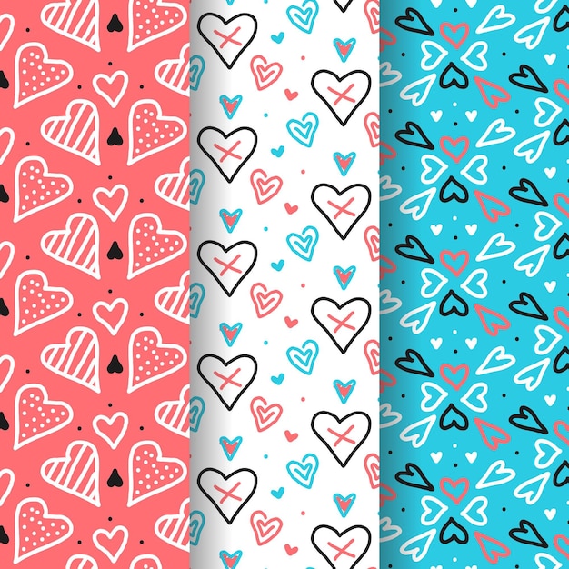 Heart pattern set