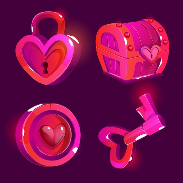 Free vector heart shape assets collection