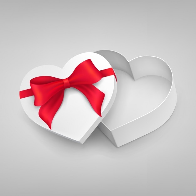 Free Vector heart shape box design