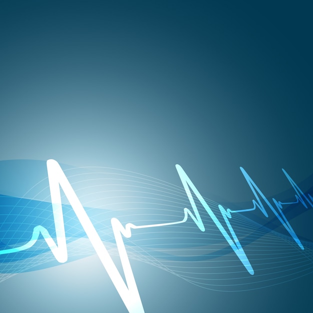 Free Vector heartbeats background