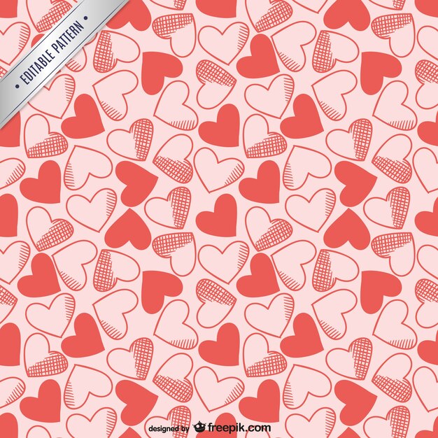 Hearts editable pattern