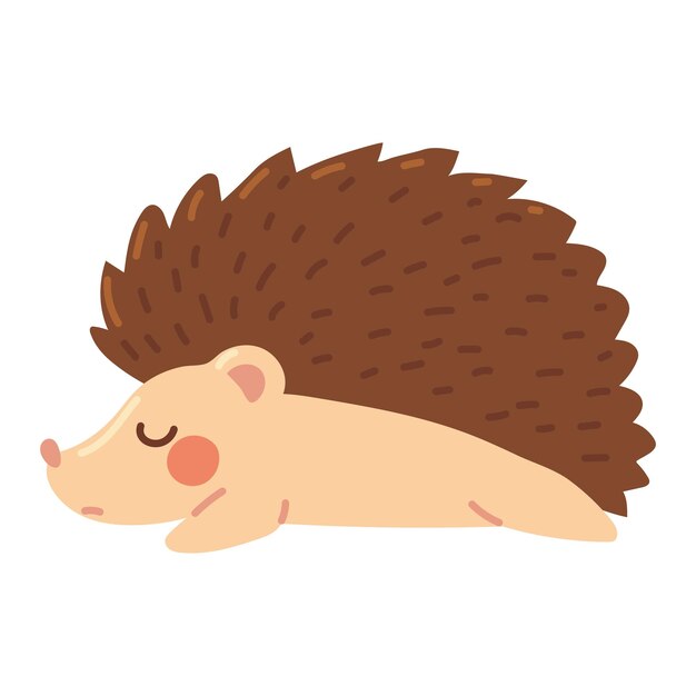 hedgehog icon vector isolated illustration