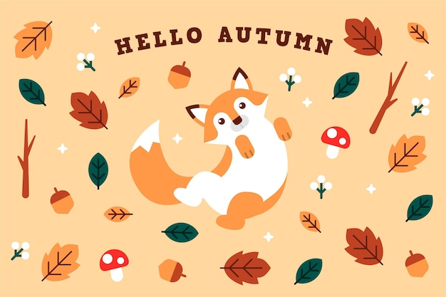 Hello autumn wallpaper