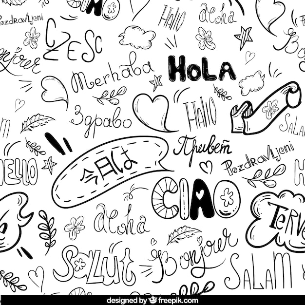 Hello pattern in different languages