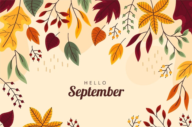 Hello september background