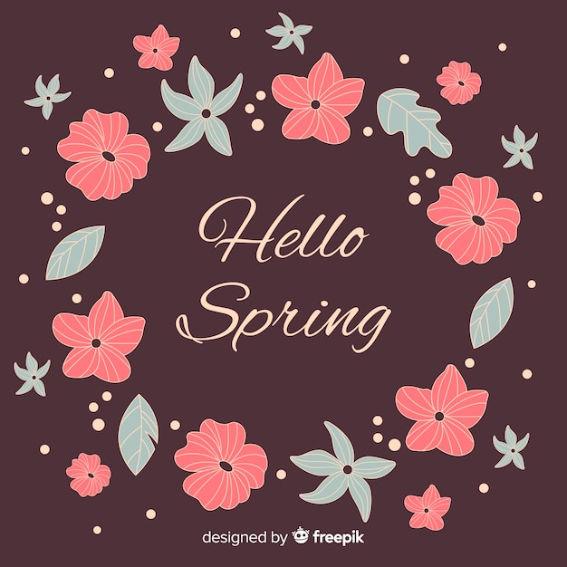 Hello spring background